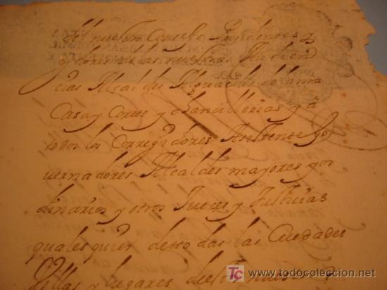 Manuscritos antiguos: MANUSCRITO A&Ntilde;O 1692 SELLO CARLOS II - Foto 3