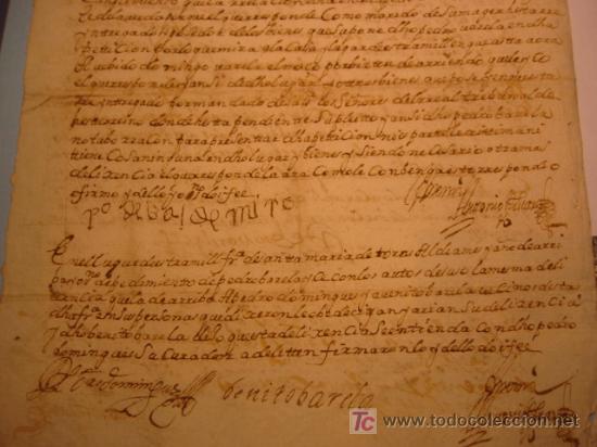Manuscritos antiguos: MANUSCRITO A&Ntilde;O 1693 SELLO CARLOS II - Foto 4