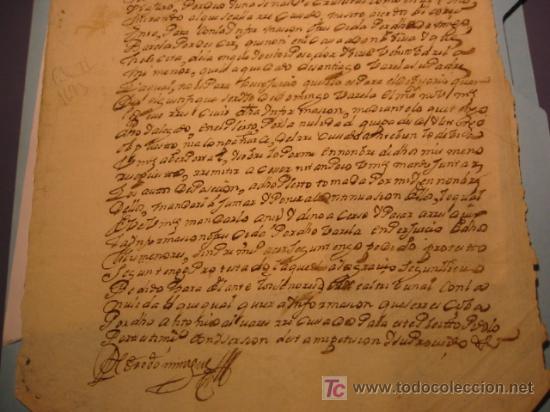 Manuscritos antiguos: MANUSCRITO A&Ntilde;O 1693 SELLO CARLOS II - Foto 2