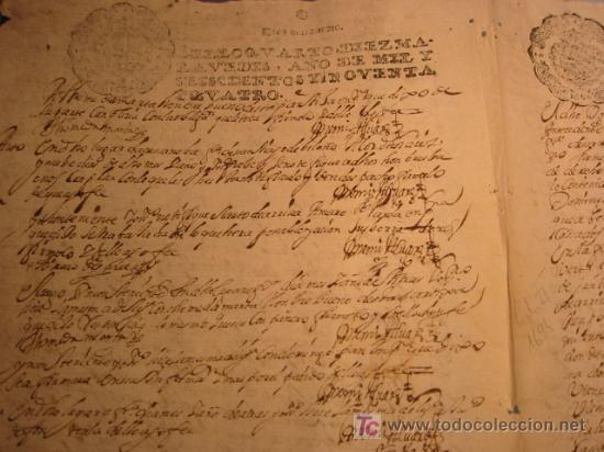 Manuscritos antiguos: MANUSCRITO A&Ntilde;O 1694 SELLO CARLOS II - Foto 3