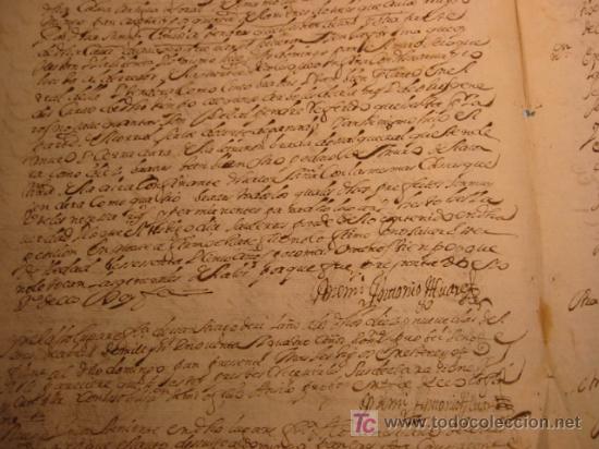 Manuscritos antiguos: MANUSCRITO A&Ntilde;O 1694 SELLO CARLOS II - Foto 6