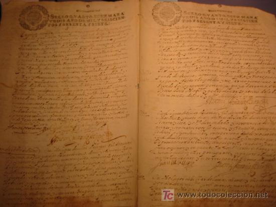 Manuscritos antiguos: MANUSCRITO A&Ntilde;O 1667 SELLO CARLOS II - Foto 2