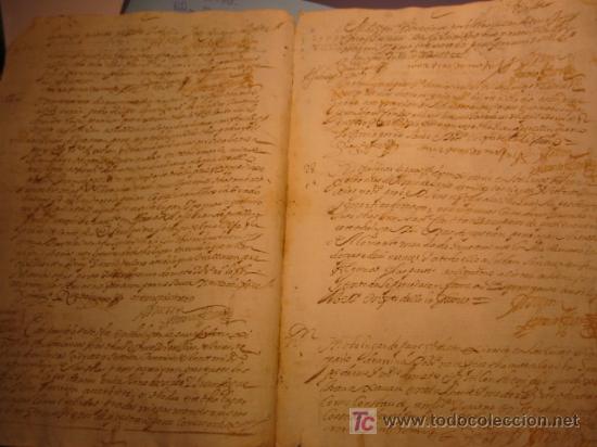 Manuscritos antiguos: MANUSCRITO A&Ntilde;O 1671 SELLO CARLOS II - Foto 4