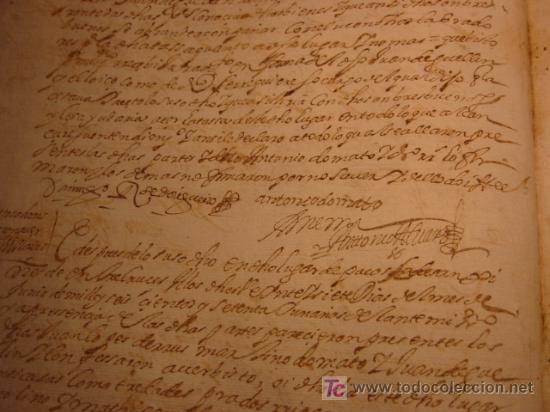 Manuscritos antiguos: MANUSCRITO A&Ntilde;O 1671 SELLO CARLOS II - Foto 6