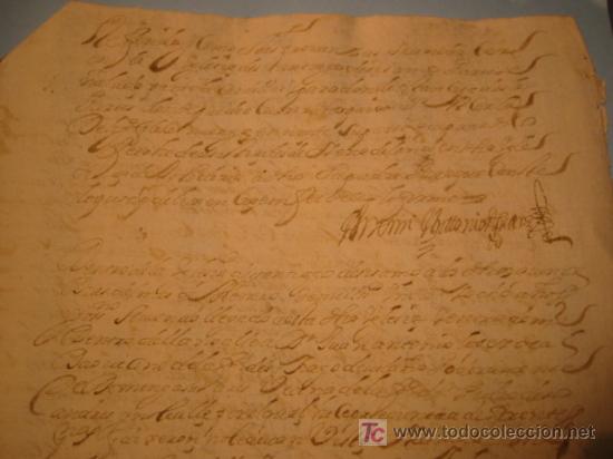 Manuscritos antiguos: MANUSCRITO A&Ntilde;O 1698 SELLO CARLOS II - Foto 3