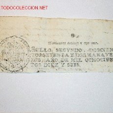 Manuscritos antiguos: SELLO DE MANUSCRITO AÑO 1.816 FERNANDO VII . Lote 4286969