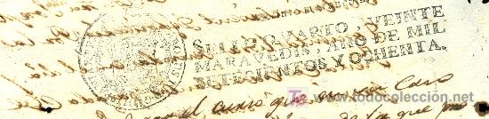 Manuscritos antiguos: SELLO QUARTO, VEINTE MARAVEDIS, A&Ntilde;O 1780 - Foto 1