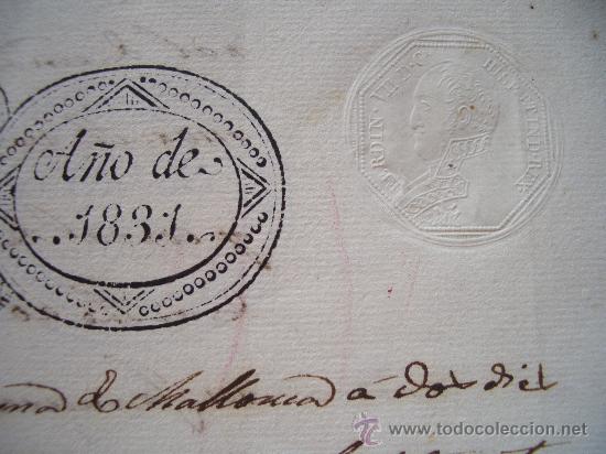 Manuscritos antiguos: DOCUMENTO ANTIGUO DE POLLENSA MALLORCA 1831 - Foto 3