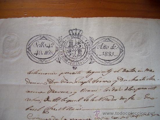 Manuscritos antiguos: DOCUMENTO ANTIGUO DE POLLENSA MALLORCA 1831 - Foto 5