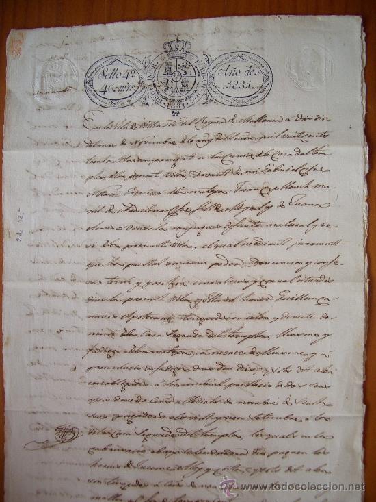 Manuscritos antiguos: DOCUMENTO ANTIGUO DE POLLENSA MALLORCA 1831 - Foto 1