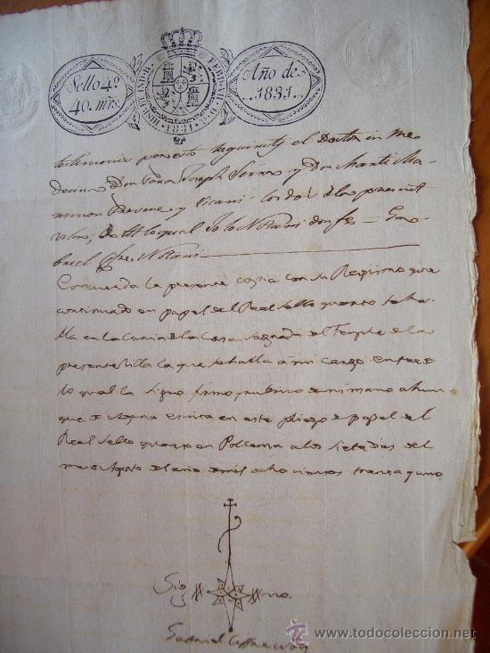 Manuscritos antiguos: DOCUMENTO ANTIGUO DE POLLENSA MALLORCA 1831 - Foto 7