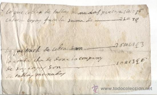 Manuscritos antiguos: MANUSCRIT EN CATALA.S.XVII.REBUT. LLIURES. - Foto 1