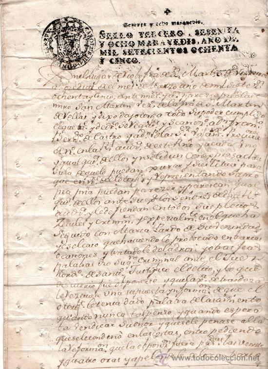 Manuscritos antiguos: 1785 - MANUSCRITO - 4 PAGINAS - Foto 1