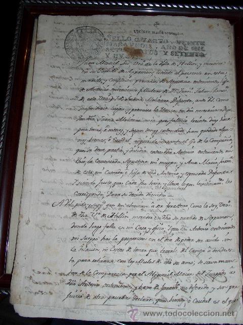 Manuscritos antiguos: Documento manuscrito de1779 referente a Hell&iacute;n, Albacete - Foto 1