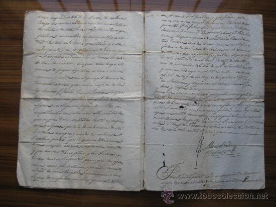 Manuscritos antiguos: DOCUMENTO NOTARIAL CON SELLOS EN SECO DE ISABEL II Y ESCUDO DE ESPA&Ntilde;A - Foto 5