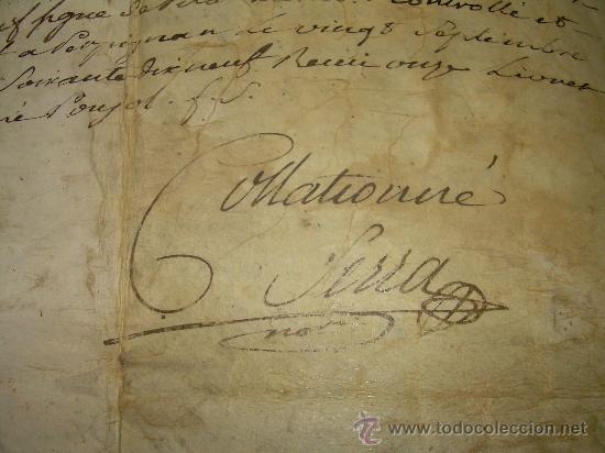 Manuscritos antiguos: TESTAMENTO DE PERGAMINO A&Ntilde;O 1.769....SELLO ROUSSILON  -  PERPIGNAN - Foto 11