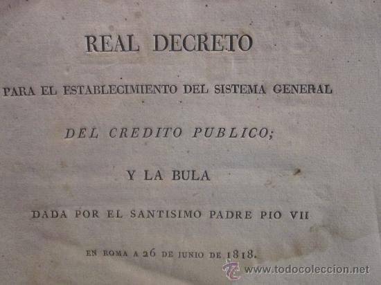 Manuscritos antiguos: DECRETO Y BULA DE 1818. - Foto 2