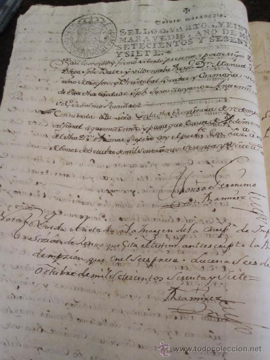 Manuscritos antiguos: ESTACADAS DE LA CA&Ntilde;ADA, CENSOS DE 1767. - Foto 2
