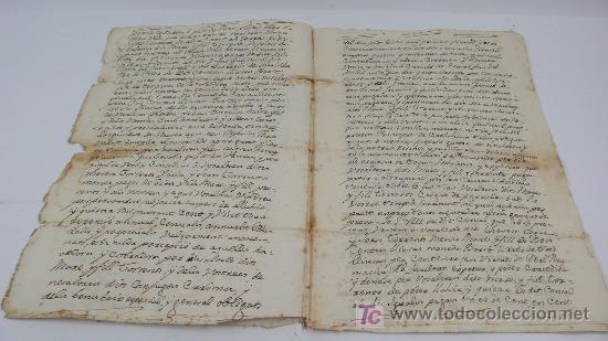 Manuscritos antiguos: REUS, A&Ntilde;O 1756. DOCUMENTO FAMILIAR 6 HOJAS , - Foto 6