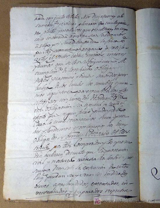 Manuscritos antiguos: MANUSCRITO, VENTA DE UNA BODEGA Y CORRAL EN DAROCA, 1845, SIGNO NOTARIAL, - Foto 4