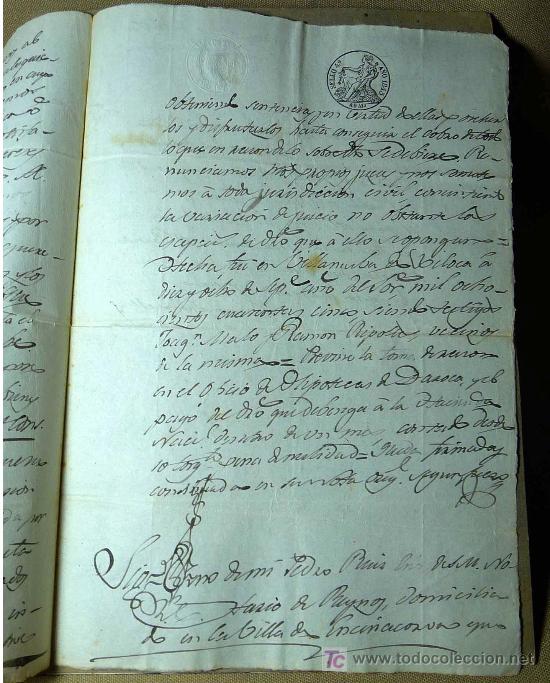 Manuscritos antiguos: MANUSCRITO, VENTA DE UNA BODEGA Y CORRAL EN DAROCA, 1845, SIGNO NOTARIAL, - Foto 5
