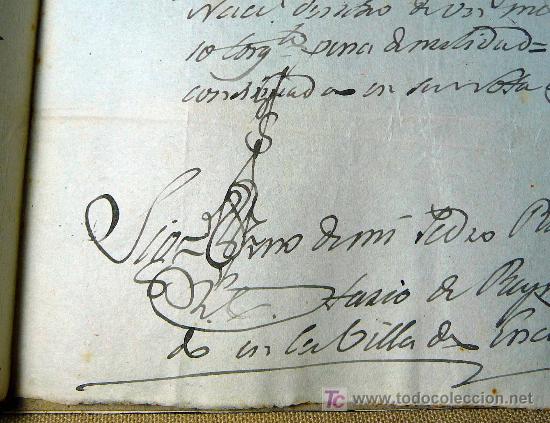 Manuscritos antiguos: MANUSCRITO, VENTA DE UNA BODEGA Y CORRAL EN DAROCA, 1845, SIGNO NOTARIAL, - Foto 6