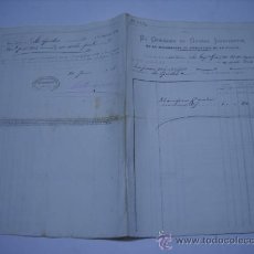 Manuscritos antiguos: DOCUMENTO ISLA DE CUBA 1878. EL COMISARIO DE GUERRA INTERVENTOR DE LA MAESTRANZA DE ARTILLERIA ..... Lote 21509808
