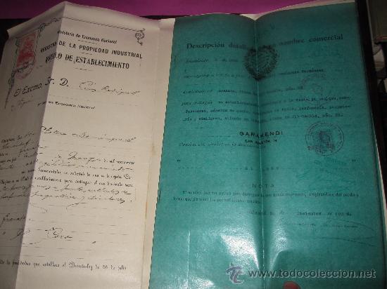 Manuscritos antiguos: GRANADA: REGISTRO DE LA PROPIEDAD, R&Oacute;TULO DE ESTABLECIMIENTO EL LORO, 1920-1931 - Foto 2