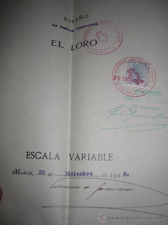 Manuscritos antiguos: GRANADA: REGISTRO DE LA PROPIEDAD, R&Oacute;TULO DE ESTABLECIMIENTO EL LORO, 1920-1931 - Foto 4