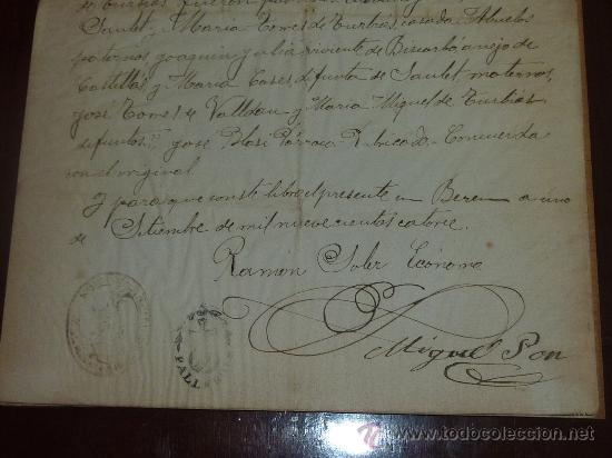 Manuscritos antiguos: Documento de obispado de urgel 1914. Con dos sellos religiosos... - Foto 3