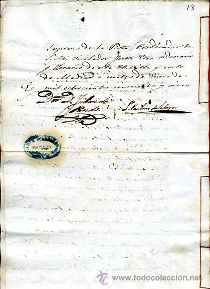 Manuscritos antiguos: DOCUMENTO SOBRE TRASLADO AL CEMENTERIO DE VALENCIA 1854, ORIGINAL, M13 - Foto 4