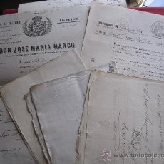 Manuscritos antiguos: VALLADOLID: ECONOMIA. 10 DOCUMENTOS SOBRE VENTA DE BIENES NACIONALES, CARTAS DE PAGO
