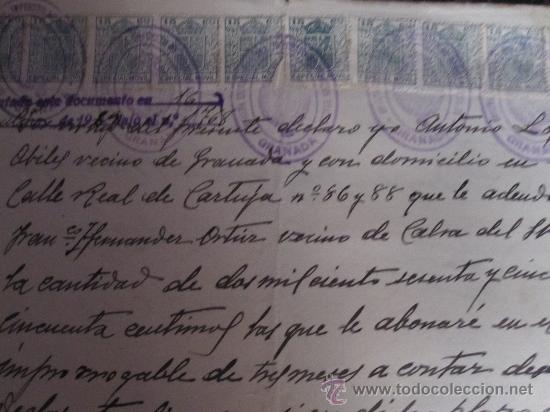 Manuscritos antiguos: CURIOSO DOCUMENTO DE RECONOCIMIENTO DE DEUDA CON NUMEROSISIMAS POLIZAS. 1929 - Foto 2