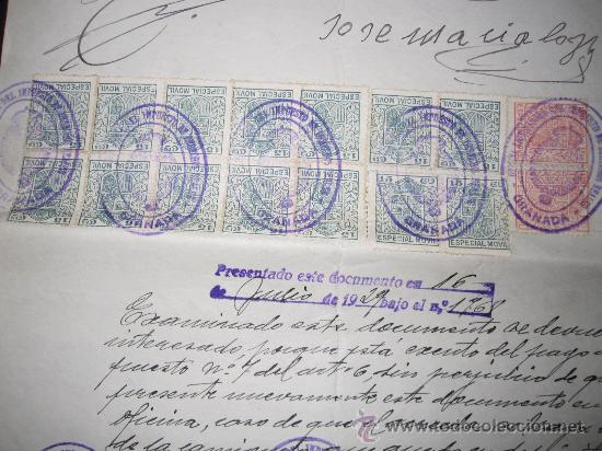Manuscritos antiguos: CURIOSO DOCUMENTO DE RECONOCIMIENTO DE DEUDA CON NUMEROSISIMAS POLIZAS. 1929 - Foto 4