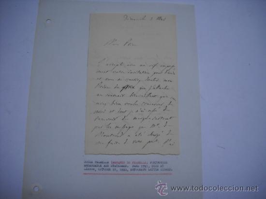 Carlismo. carta manuscrita con firma de pedro s - Comprar 