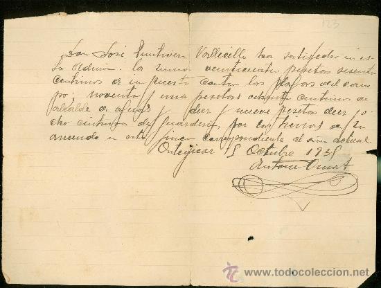 Manuscritos antiguos: PAGO EN AUDITOR&Iacute;A ORTEFICAR PARA EVITAR PLAGAS EN EL CAMPO, 1939 - Foto 1