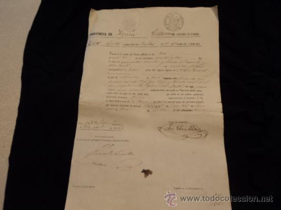 Ancient Manuscripts: Timbrolog&iacute;a.Papel sellado, fiscal o de estado. Redenci&oacute;n de censos con sello 4&ordm; de 40 maraved&iacute;s;1861