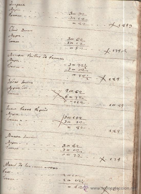 Manuscritos antiguos: Libro de compras de una cereria de Barcelona de 1820. Josep Llagostera - Foto 2