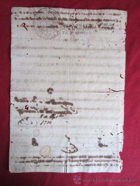 Manuscritos antiguos: ANTIGUO DOCUMENTO 1795 - MANUSCRITO - Foto 3