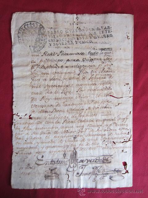 Manuscritos antiguos: ANTIGUO DOCUMENTO 1794 - MANUSCRITO - Foto 3
