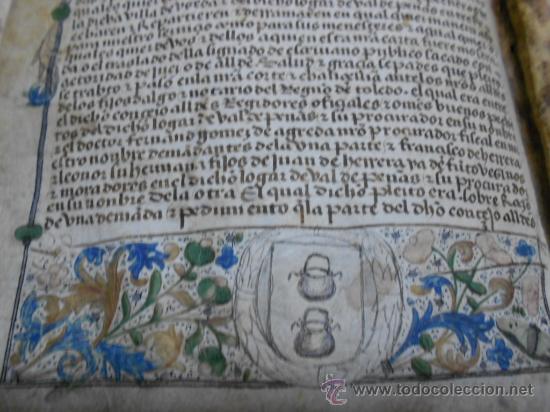 Manuscritos antiguos: REAL EXECUTORIA DE NOBLEZA SOLARIEGA DEL APELLIDO CALVO, Manuscrito pergamino 1502-1751 firma real - Foto 19 - 30387314