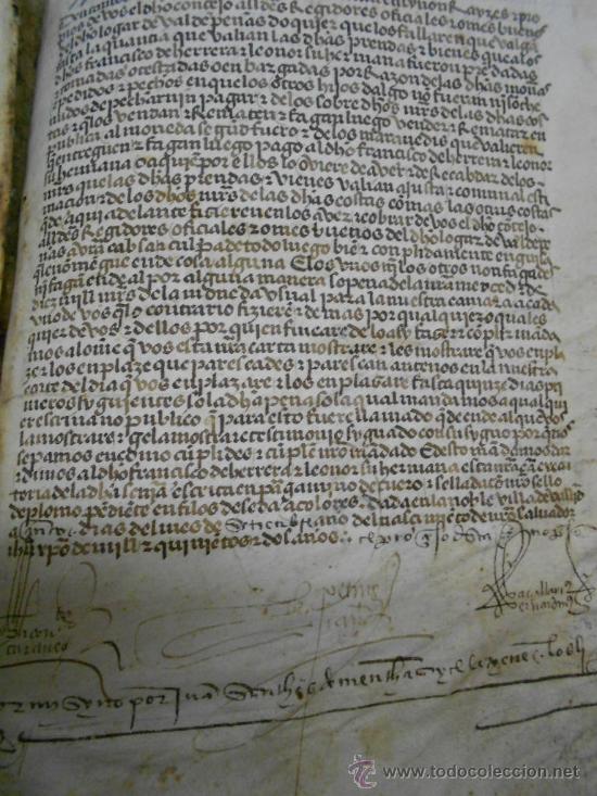 Manuscritos antiguos: REAL EXECUTORIA DE NOBLEZA SOLARIEGA DEL APELLIDO CALVO, Manuscrito pergamino 1502-1751 firma real - Foto 30 - 30387314