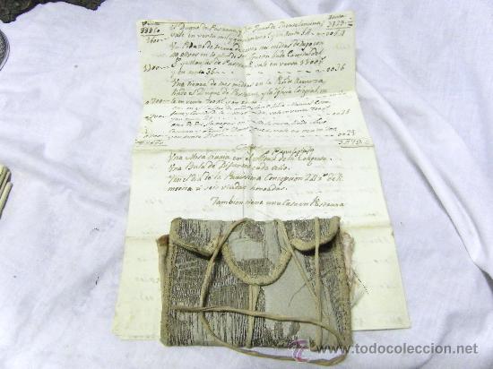 Manuscritos antiguos: CARTERITA ANTIGUA  GUARDA DOCUMNENTOS CON ESRITO - Foto 2