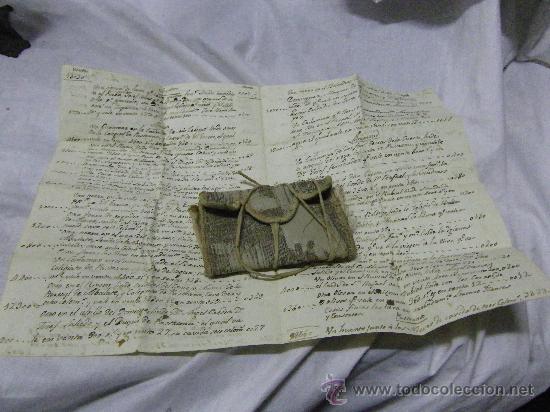 Manuscritos antiguos: CARTERITA ANTIGUA  GUARDA DOCUMNENTOS CON ESRITO - Foto 1