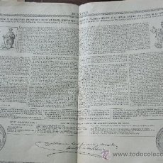 Manuscritos antiguos: BULA DE SANTA CRUZADA DE BENEDICTO XV. 1918. DOBLE FOLIO IMPRESO Y CON ESCUDO PAPAL