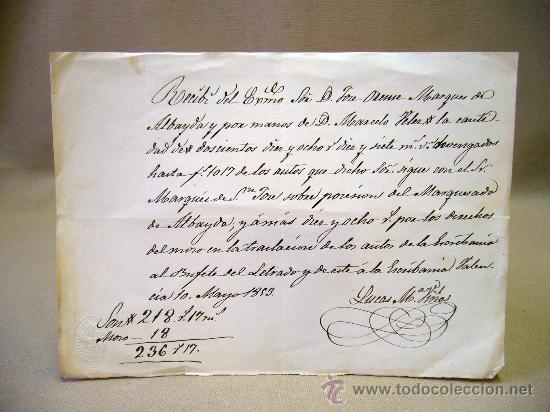 Manuscritos antiguos: DOCUMENTO, MANUSCRITO, RECIBO, 1853 - Foto 1