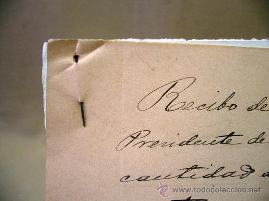 Manuscritos antiguos: DOCUMENTO, MANUSCRITO, 1898, RECIBO, VALENCIA - Foto 2