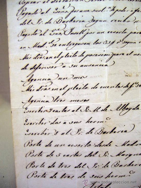 Manuscritos antiguos: DOCUMENTO, MANUSCRITO, RECIBO, 1848, MARQUES DE ALBAYDA - Foto 3