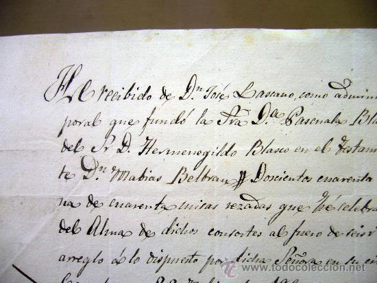 Manuscritos antiguos: DOCUMENTO, MANUSCRITO, RECIBO, 1860, VALENCIA, CON CU&Ntilde;O, RELIEVE - Foto 4