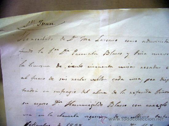Manuscritos antiguos: DOCUMENTO, MANUSCRITO, 1860, VALENCIA, RECIBO, SELLADO - Foto 3